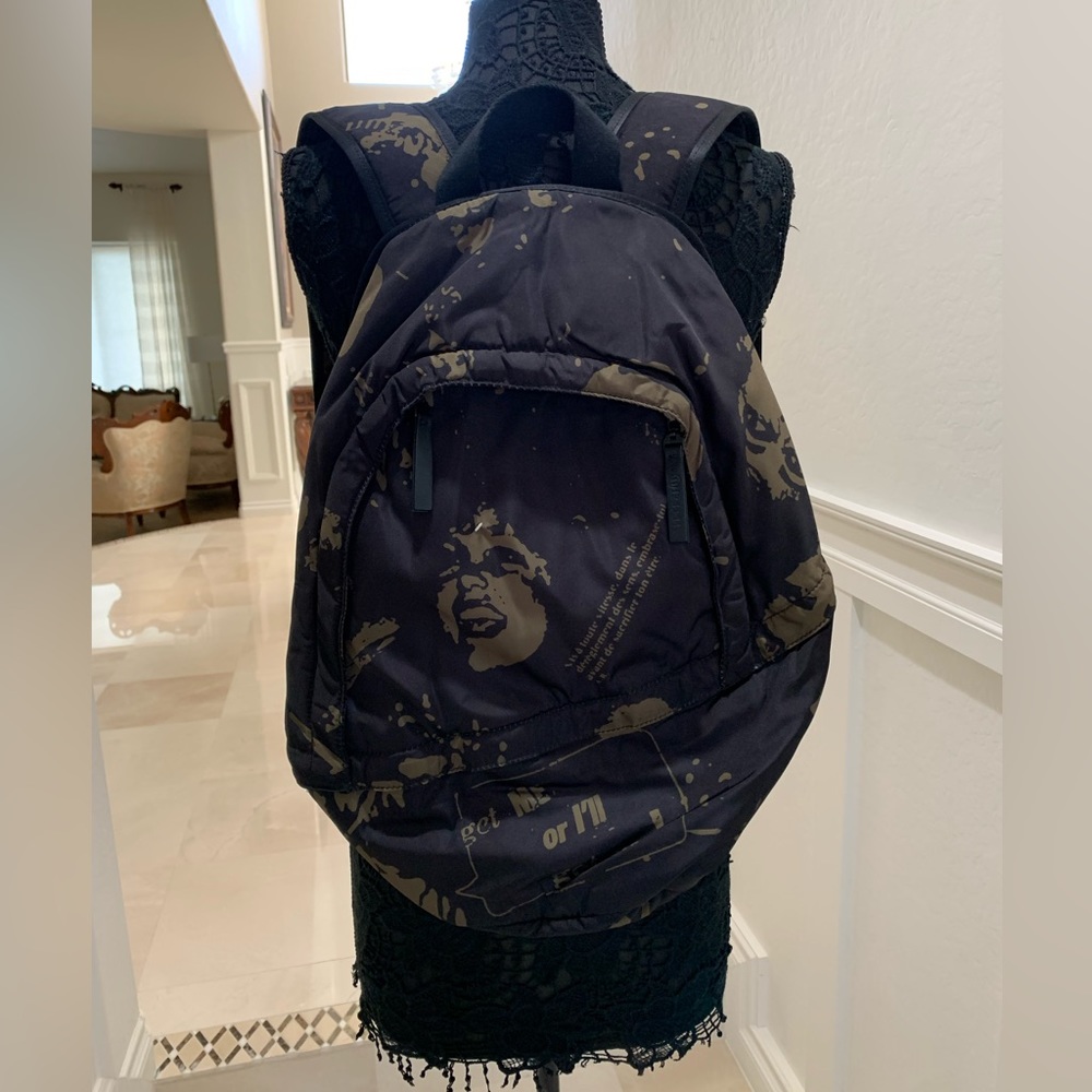 MAISON MARTIN MARGIELA Printed Fabric Backpack Bag - Picture 1 of 14